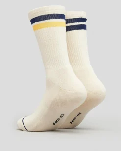 FOOT-IES Corona Retro Sneaker Socks 2 Pack Cream Hot