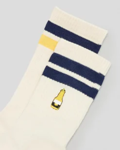 FOOT-IES Corona Retro Sneaker Socks 2 Pack Cream Hot