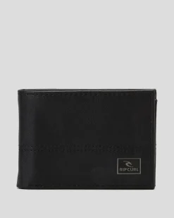 Rip Curl Corpawatu Icon PU Slim Wallet Black New