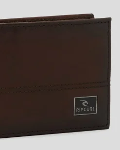 Rip Curl Corpawatu Icon PU Slim Wallet Black/tan Outlet