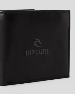 Rip Curl Corpowatu RFID 2 in 1 Leather Wallet Black Outlet