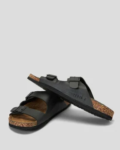 Lucid Cortina Sandals Black Pu Outlet