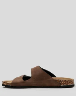 Lucid Cortina Sandals Brown