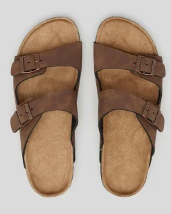 Lucid Cortina Sandals Brown