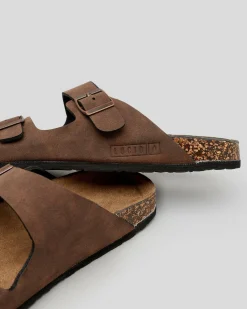 Lucid Cortina Sandals Brown