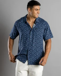 RVCA Cosmos Short Sleeve Shirt Outer Space New