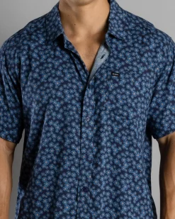 RVCA Cosmos Short Sleeve Shirt Outer Space New