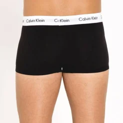 Calvin Klein Cotton Stretch Low Rise Trunks 3 Pack Black Outlet