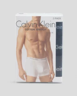 Calvin Klein Cotton Stretch Trunk 3 Pack B- Fad Dnm/cdon Tint/buff Pk Lgs Sale