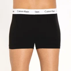 Calvin Klein Cotton Stretch Trunks 3 Pack Black Clearance