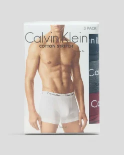 Calvin Klein Cotton Stretch Trunks 3 Pack Black/charcoal Heather/syrah Online