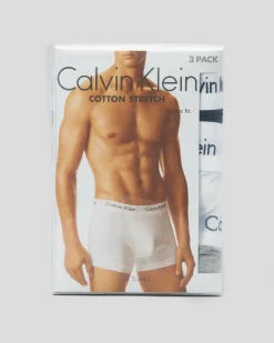 Calvin Klein Cotton Stretch Trunks 3 Pack Assorted Best