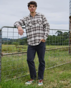 Rip Curl Count Flanno Shirt Coffee Hot