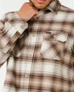 Rip Curl Count Flanno Shirt Coffee Hot