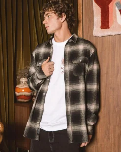 Rip Curl Count Flanno Shirt Taupe Outlet