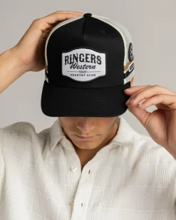 Ringers Western Country Club Deep Fit Trucker Cap Black Best