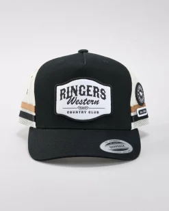 Ringers Western Country Club Deep Fit Trucker Cap Black Best