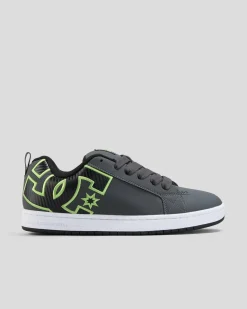 DC Shoes Court Graffik Shoes Grey/black/green Sale