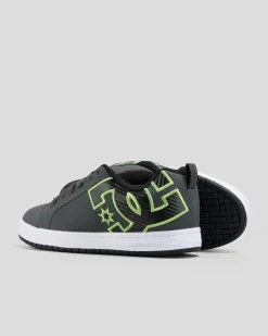 DC Shoes Court Graffik Shoes Grey/black/green Sale