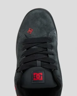 DC Shoes Court Graffik Shoes Dark Grey/red Sale
