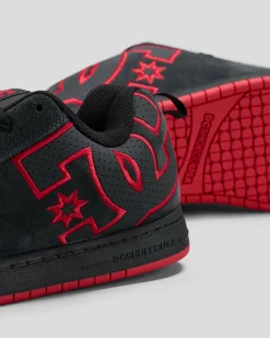 DC Shoes Court Graffik Shoes Dark Grey/red Sale