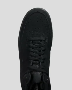 Nike Court Vision Mid Shoes Black/black-black Clearance