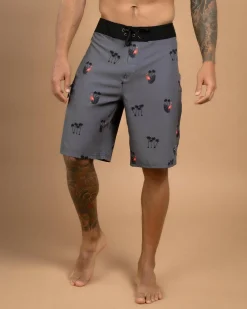 Skylark Cove Board Shorts Grey Hot