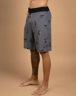 Skylark Cove Board Shorts Grey Hot