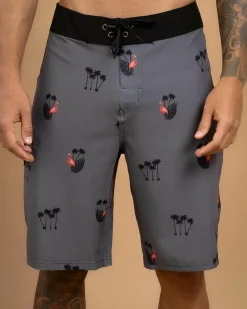 Skylark Cove Board Shorts Grey Hot