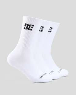 DC Shoes Crew Sock 3 Pack White Online