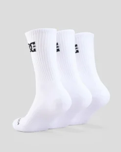 DC Shoes Crew Sock 3 Pack White Online
