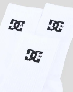 DC Shoes Crew Sock 3 Pack White Online