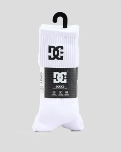 DC Shoes Crew Sock 3 Pack White Online