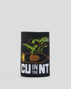 CU in the NT Croc Bandit Stubby Cooler Black Sale