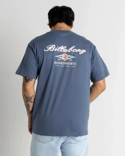 Billabong Crossboards Short Sleeve Shirt T-Shirt Slate Blue Outlet