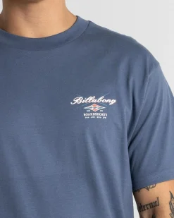 Billabong Crossboards Short Sleeve Shirt T-Shirt Slate Blue Outlet