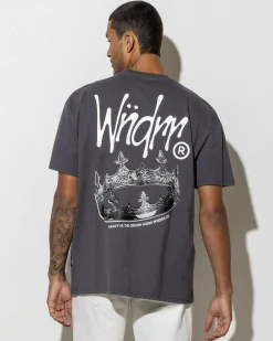 Wndrr Crown Box Fit T-Shirt Charcoal Hot
