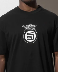 S-Double Crown Dot T-Shirt Black Best