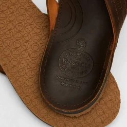 Kustom Cruiser Leather Sandals Leather Brow Online