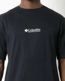 Columbia Csc Basic Logo T-Shirt Black Retro Sale