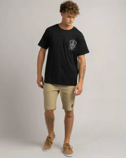 Salty Life Deep Diver T-Shirt Black Clearance