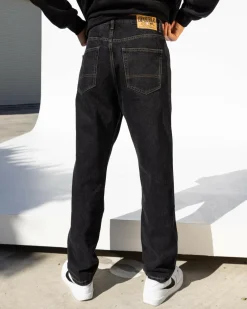 S-Double Denim Standard Jeans Black Wash Clearance
