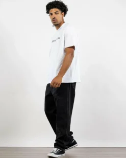 S-Double Denim Standard Jeans Black Wash Clearance