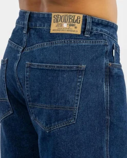 S-Double Denim Standard Shorts One Wash Discount