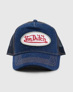 Von Dutch Throwback Trucker Cap Denim Hot