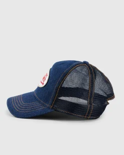 Von Dutch Throwback Trucker Cap Denim Hot