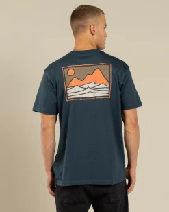 Quiksilver Desert Swells T-Shirt Midnight Navy Best