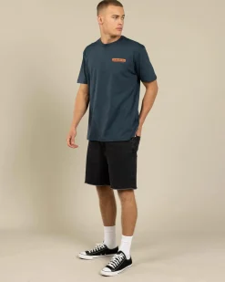 Quiksilver Desert Swells T-Shirt Midnight Navy Best