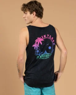 Skylark Destination Singlet Navy Acid Sale