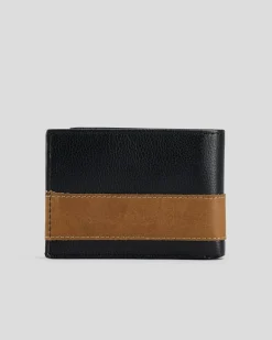 Rip Curl Diamond RFID Slim Leather Wallet Black New